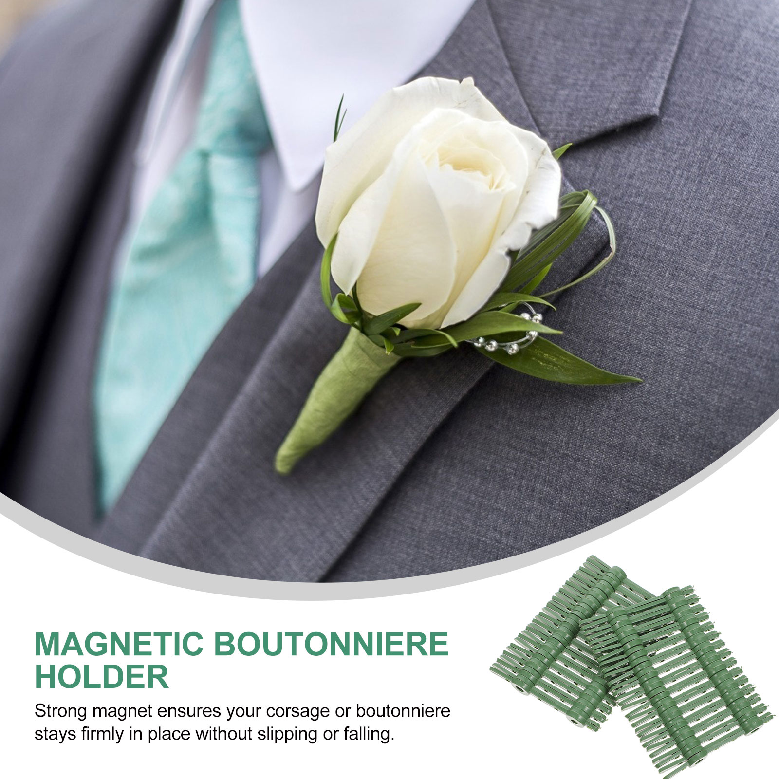 Magnetic boutonniere holder 30 Pairs Magnetic Boutonniere Holder Premium  Durable Boutonniere Holder 